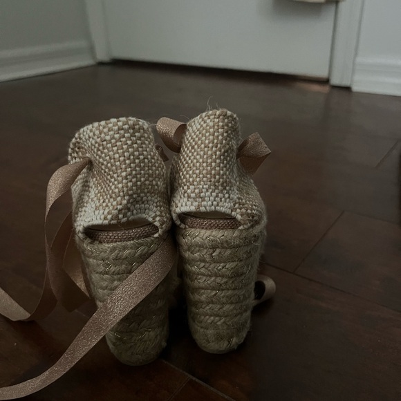 Castaner Carina Rose Gold Espadrille Wedges - Picture 6 of 6